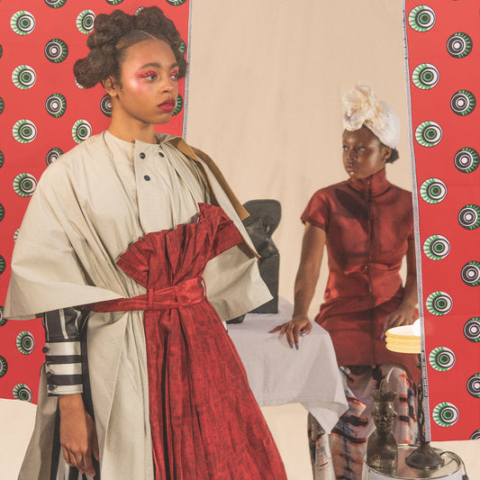 KODD MAGAZINE: Features AW19 Red Collar Dress