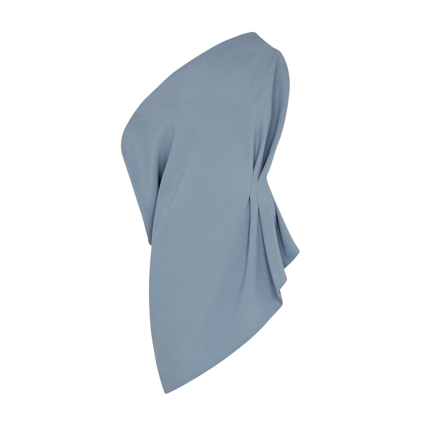 BLUE ASYMMETRIC RHOMBUS TOP