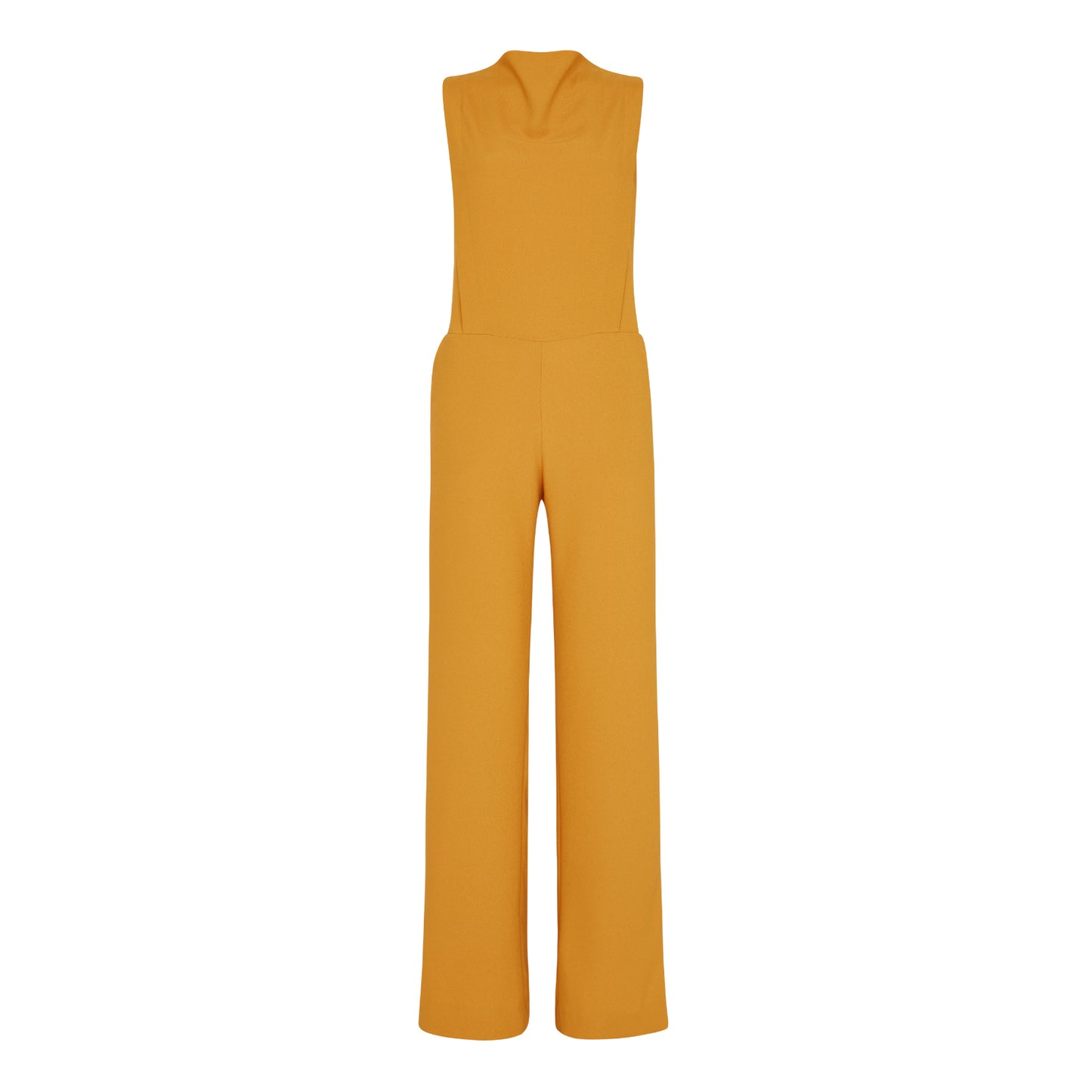 YELLOW TUXEDO JUMPSUIT