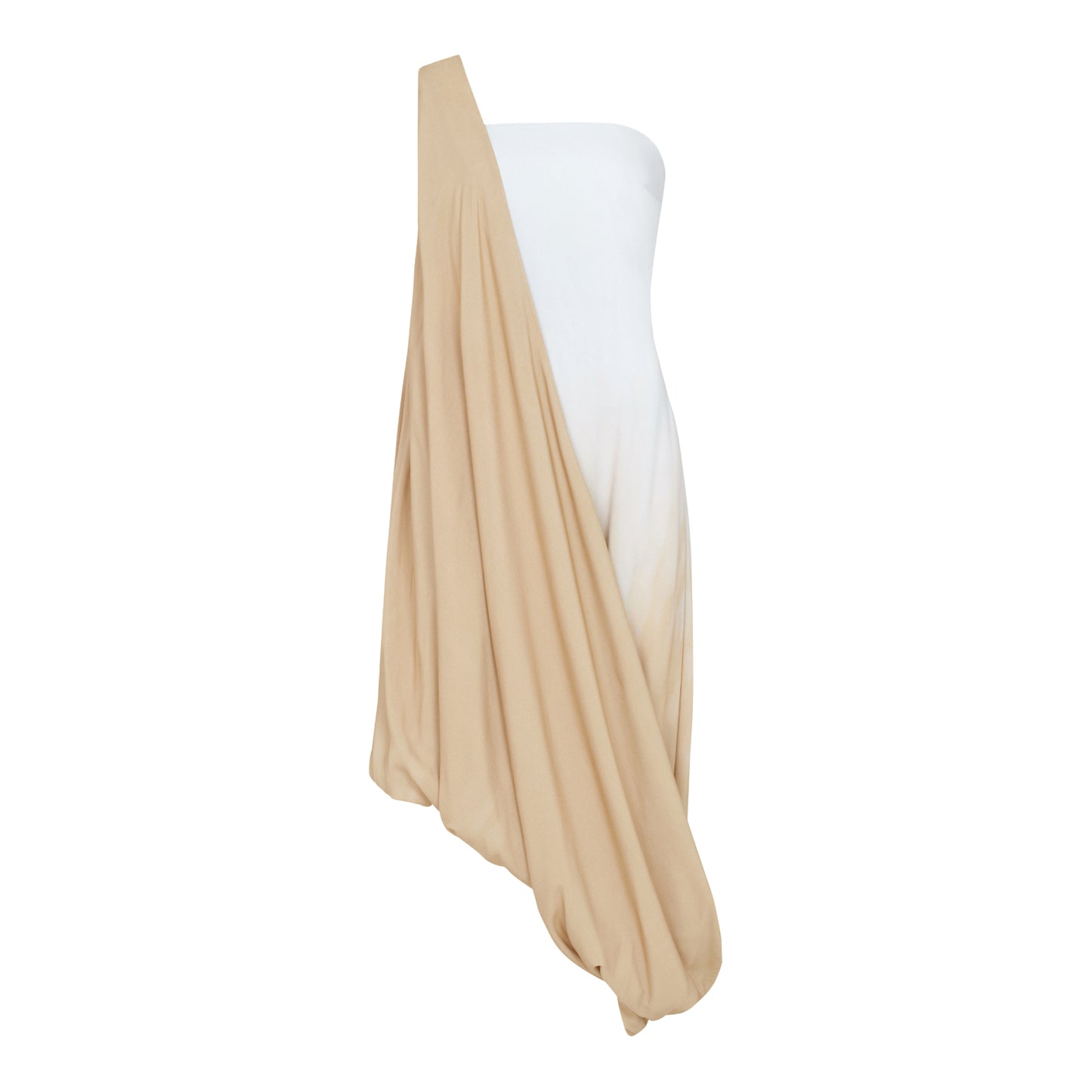 DIP-DYE ASYMMETRIC CLAN DRESS