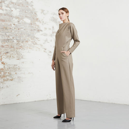 VEGAN LEATHER SAMURAI JUMPSUIT
