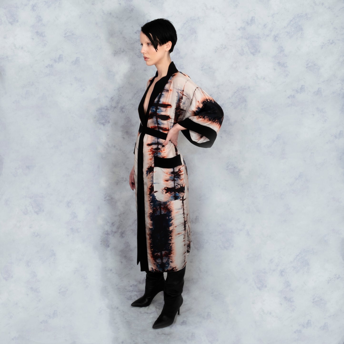 SILK SHIBORI KIMONO