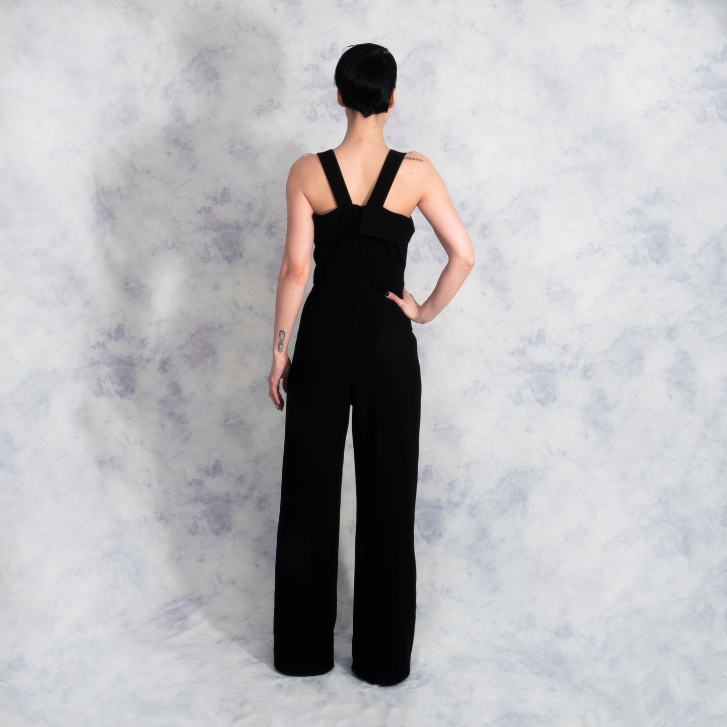 BLACK TUXEDO JUMPSUIT