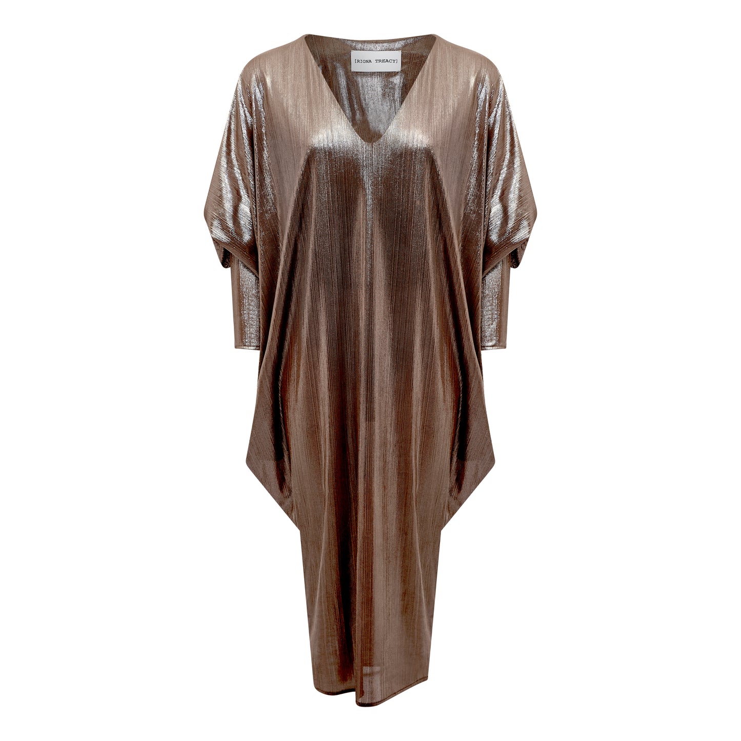 LAMÉ STINGRAY KAFTAN DRESS