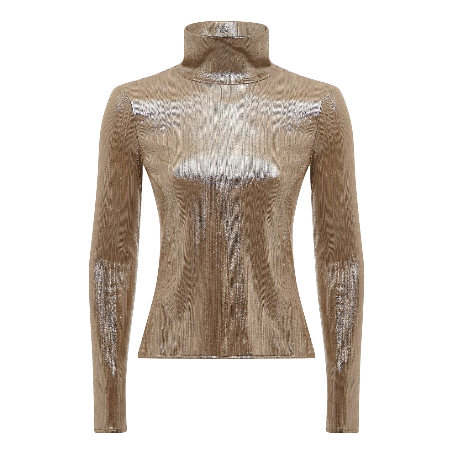 GOLD POLONECK TOP