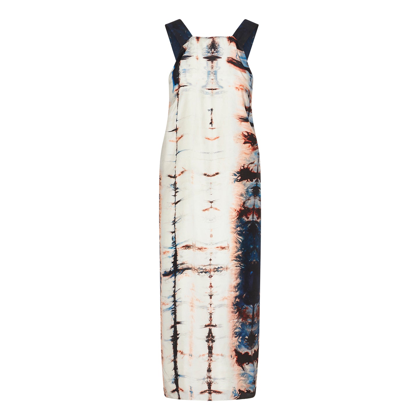 SILK APRON TUXEDO DRESS