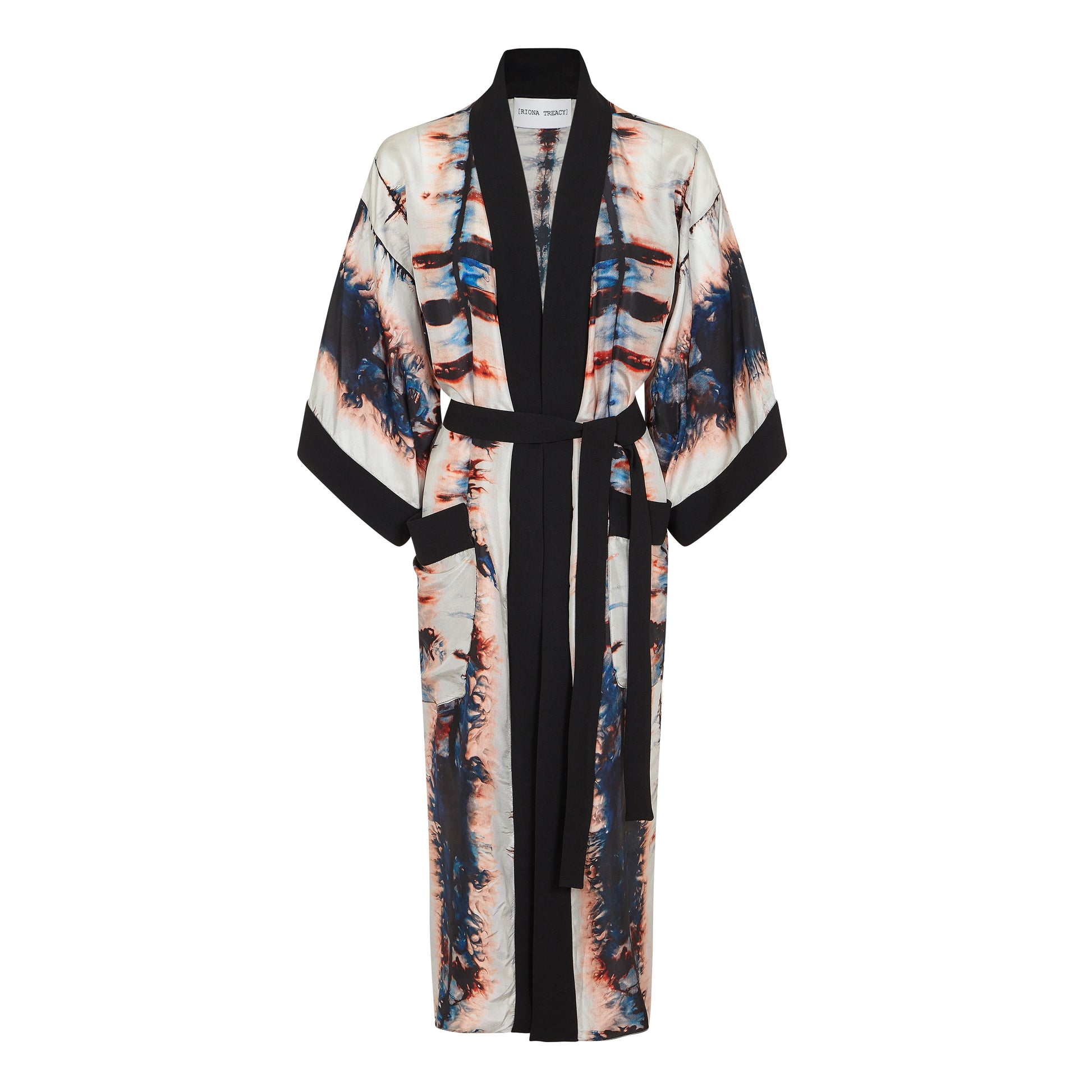 riona treacy silk kimono tie dye shibori