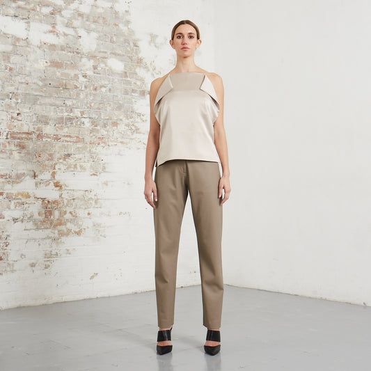 SATIN ORIGAMI CAMISOLE TOP
