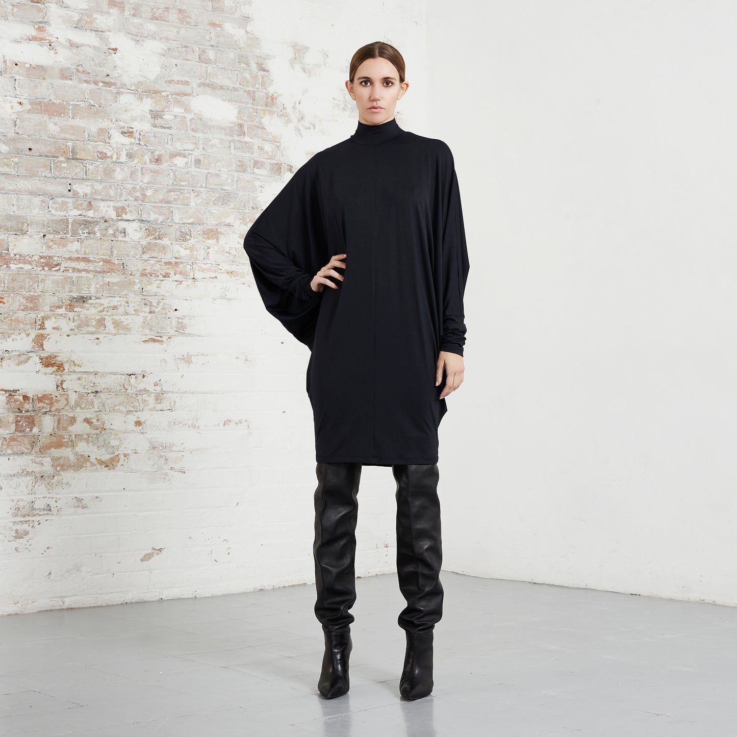 TURTLENECK STINGRAY DRESS