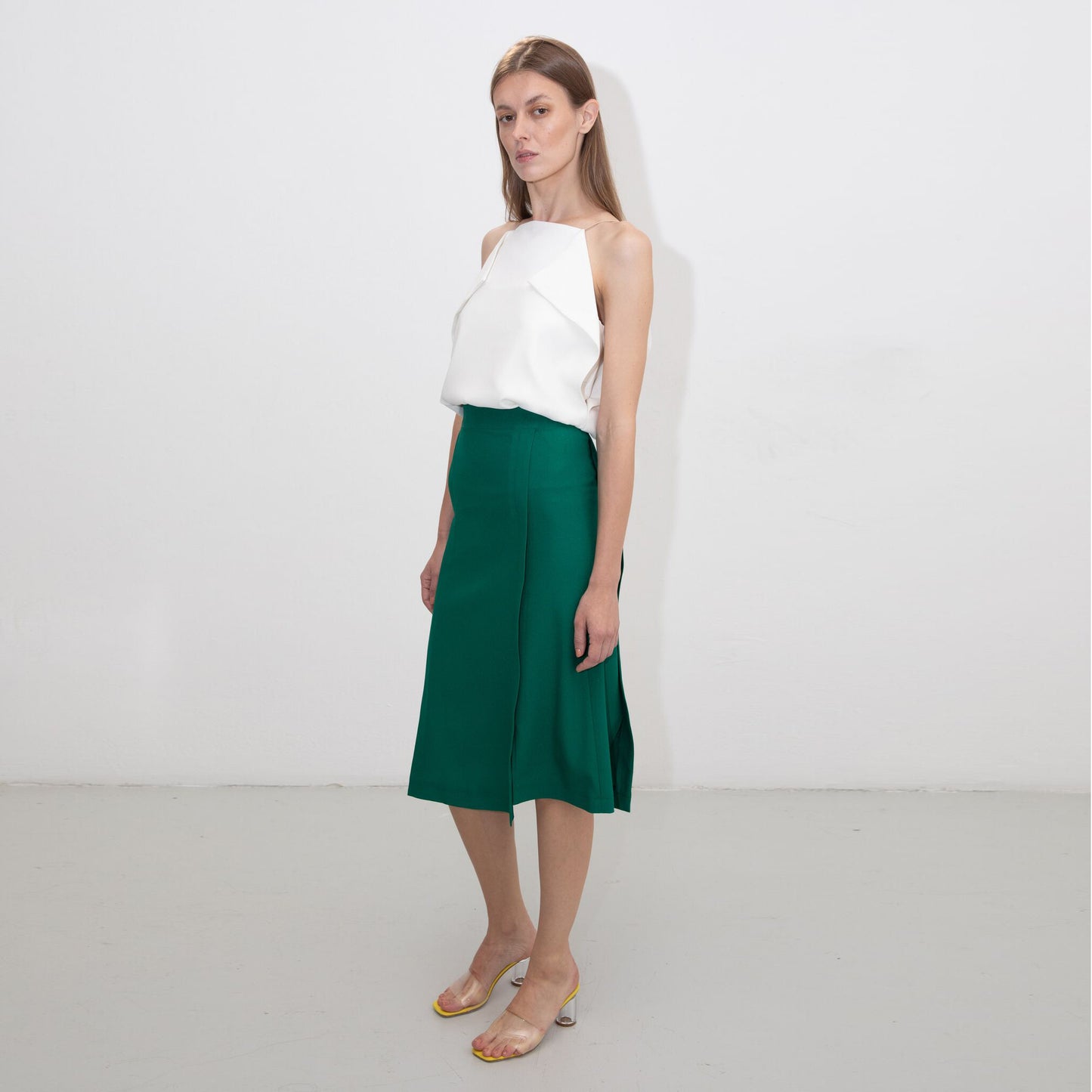 IVORY ORIGAMI CAMISOLE TOP