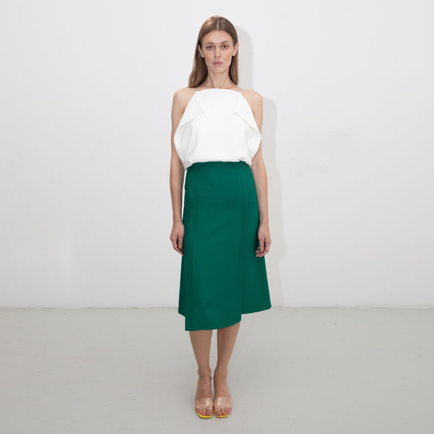 GREEN TUXEDO KILT SKIRT