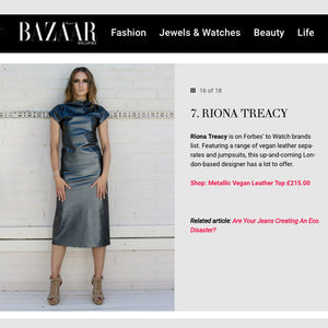 Harper's Bazaar featuring our vegan leather must haves