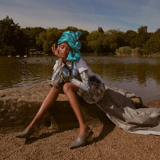 Editorial: Models.com features our Blue Shibori Top