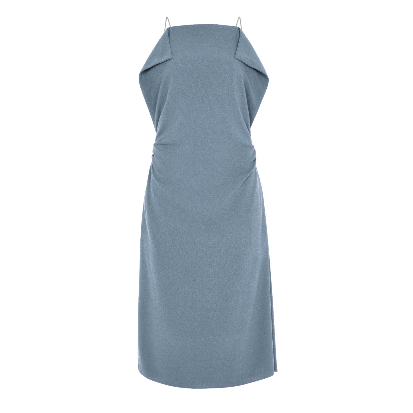 BLUE ORIGAMI CAMISOLE DRESS
