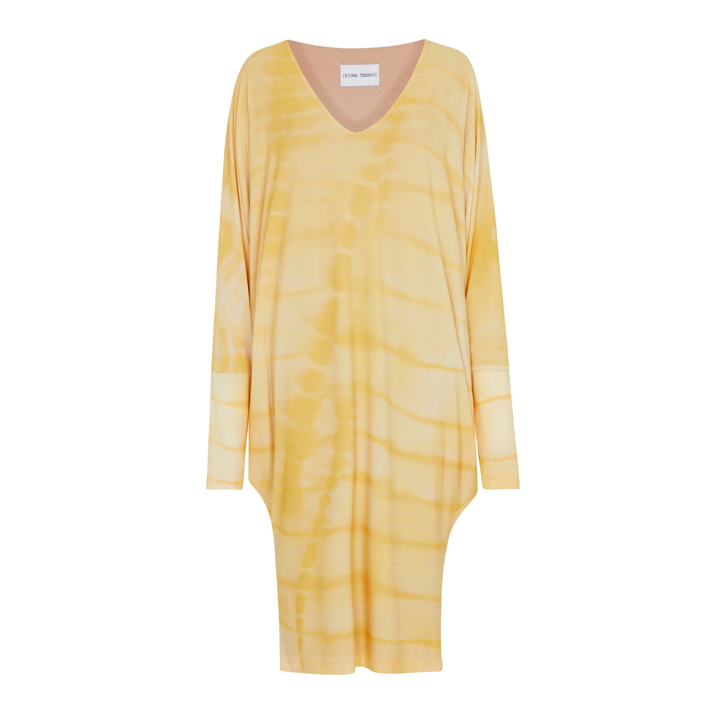 YELLOW SHIBORI STINGRAY DRESS