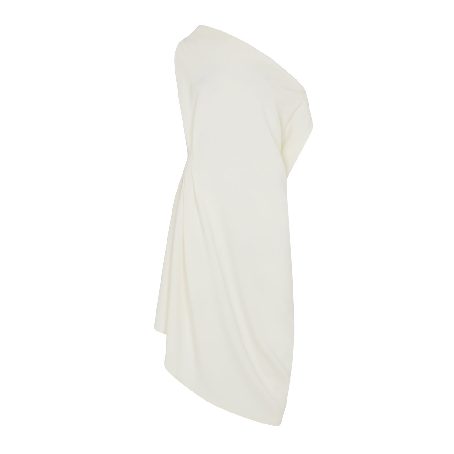 ASYMMETRIC IVORY RHOMBUS DRESS