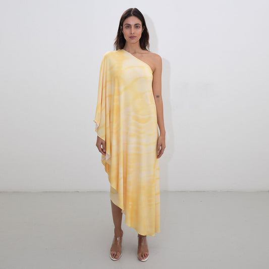 SHIBORI ASYMMETRIC DISCO DRESS