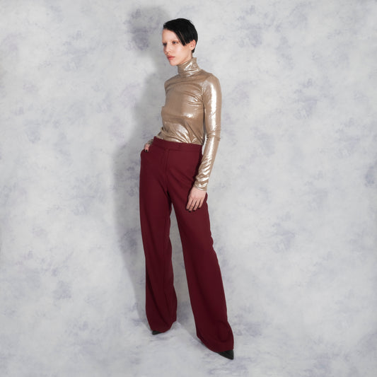 GOLD POLONECK TOP