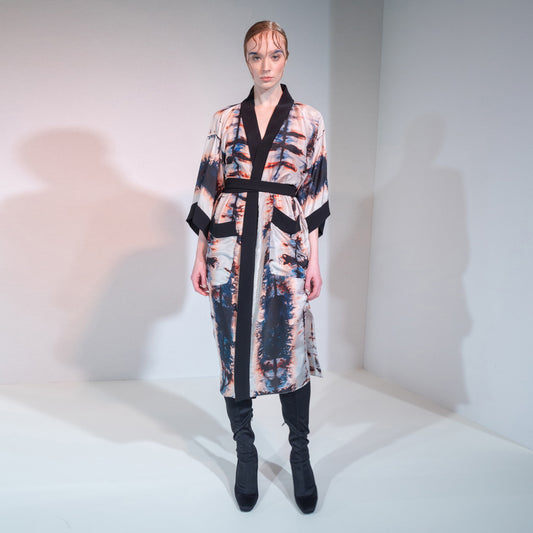 riona treacy silk kimono tie dye shibori