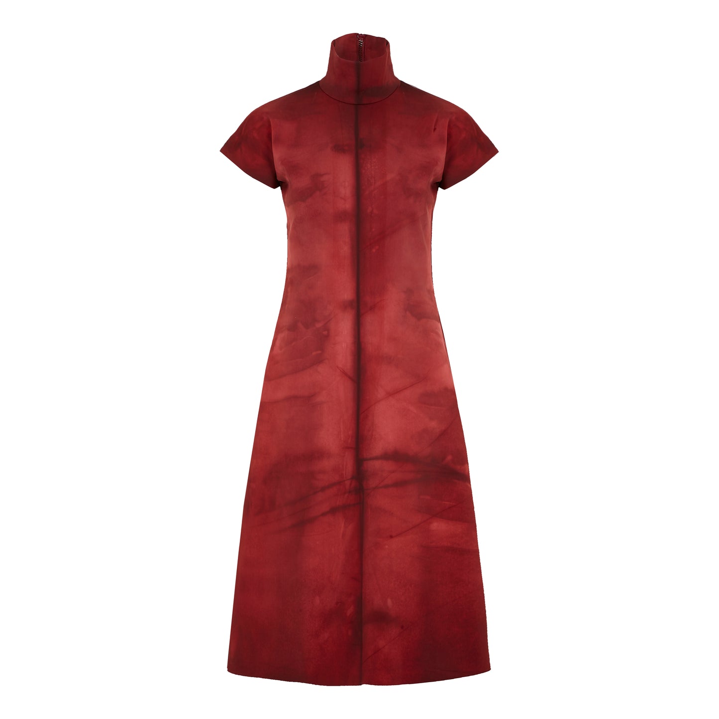 riona treacy red neoprene dress aw19