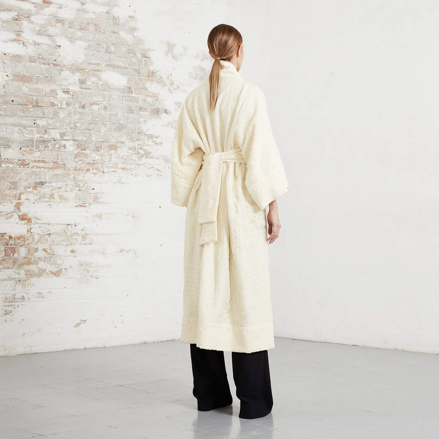 WOOL KIMONO COAT