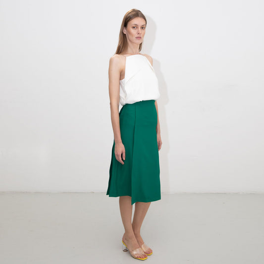 GREEN TUXEDO KILT SKIRT